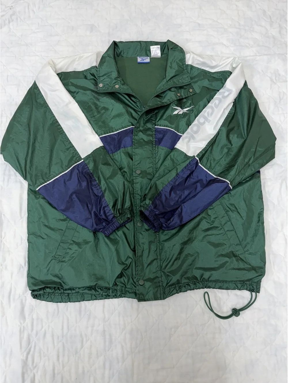 Vintage 90s Reebok Colorblock Windbreaker Jacket